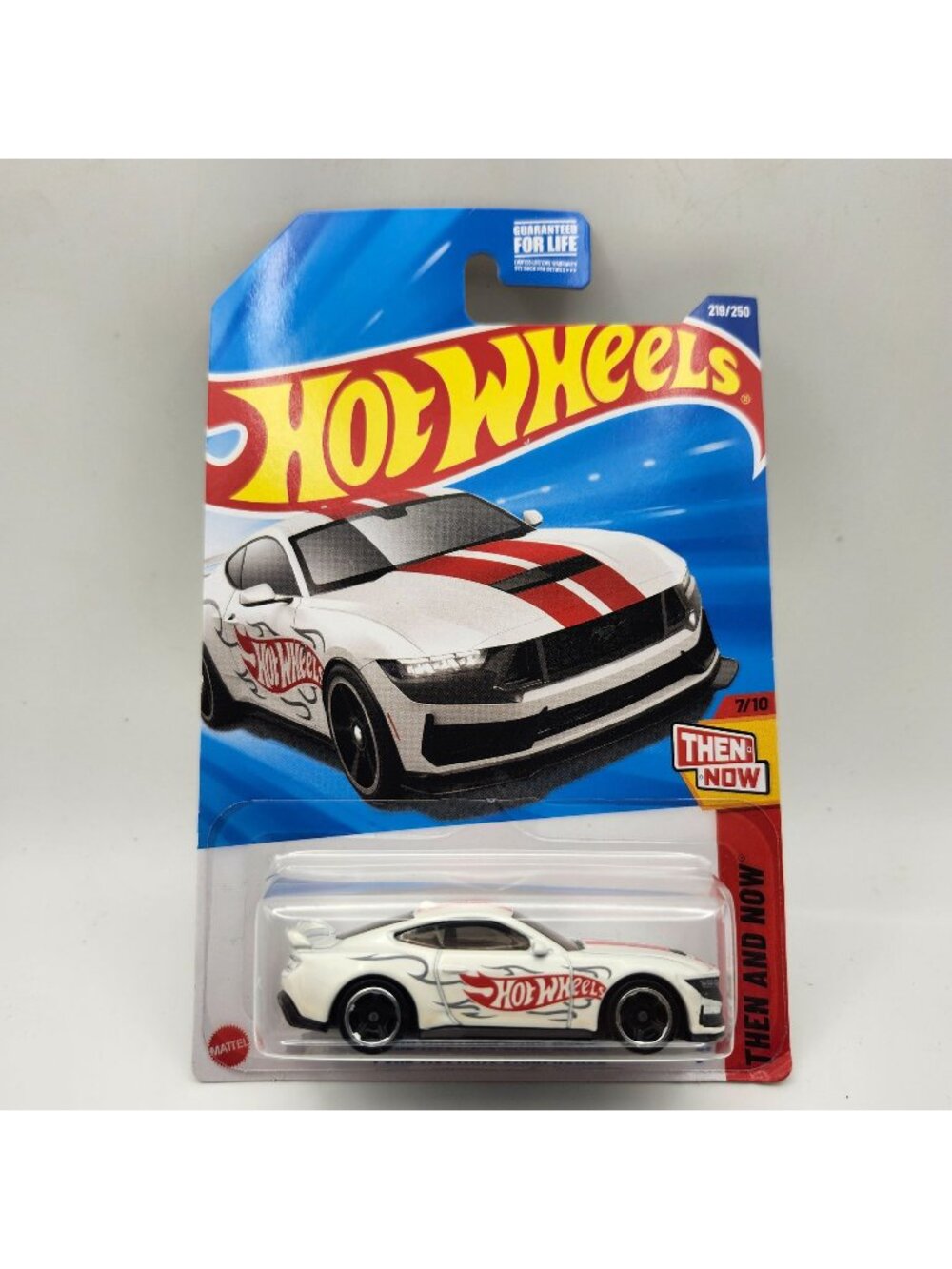 Hot Wheels Ford Mustang Dark Horse White Then And Now 7/10 219/250